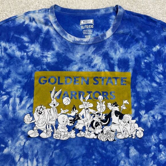 Tailgate Golden State Warriors Looney Tunes Tie Dye T-Shirt X-Large - Picture 1 of 8